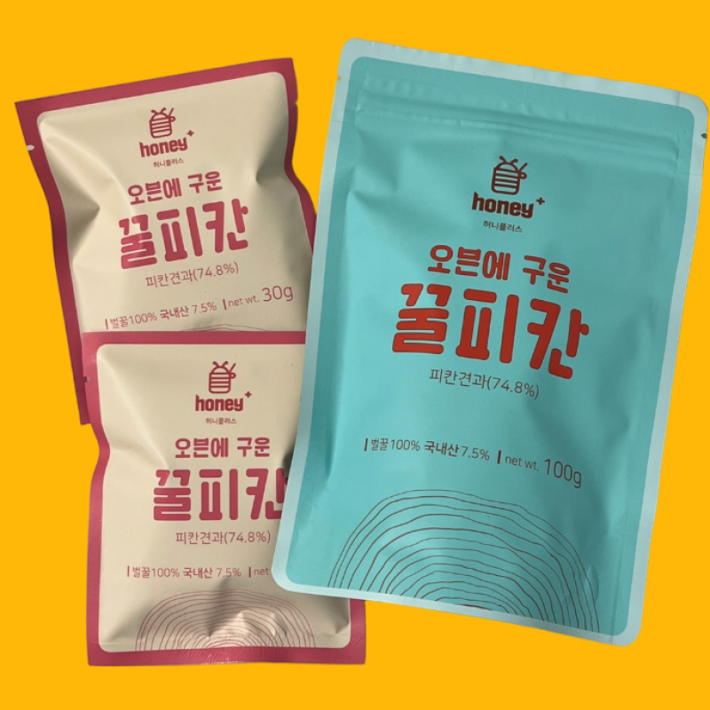 [하늘소리] 허니플러스 오븐에 구운 천연벌꿀 피칸강정 30g/100g